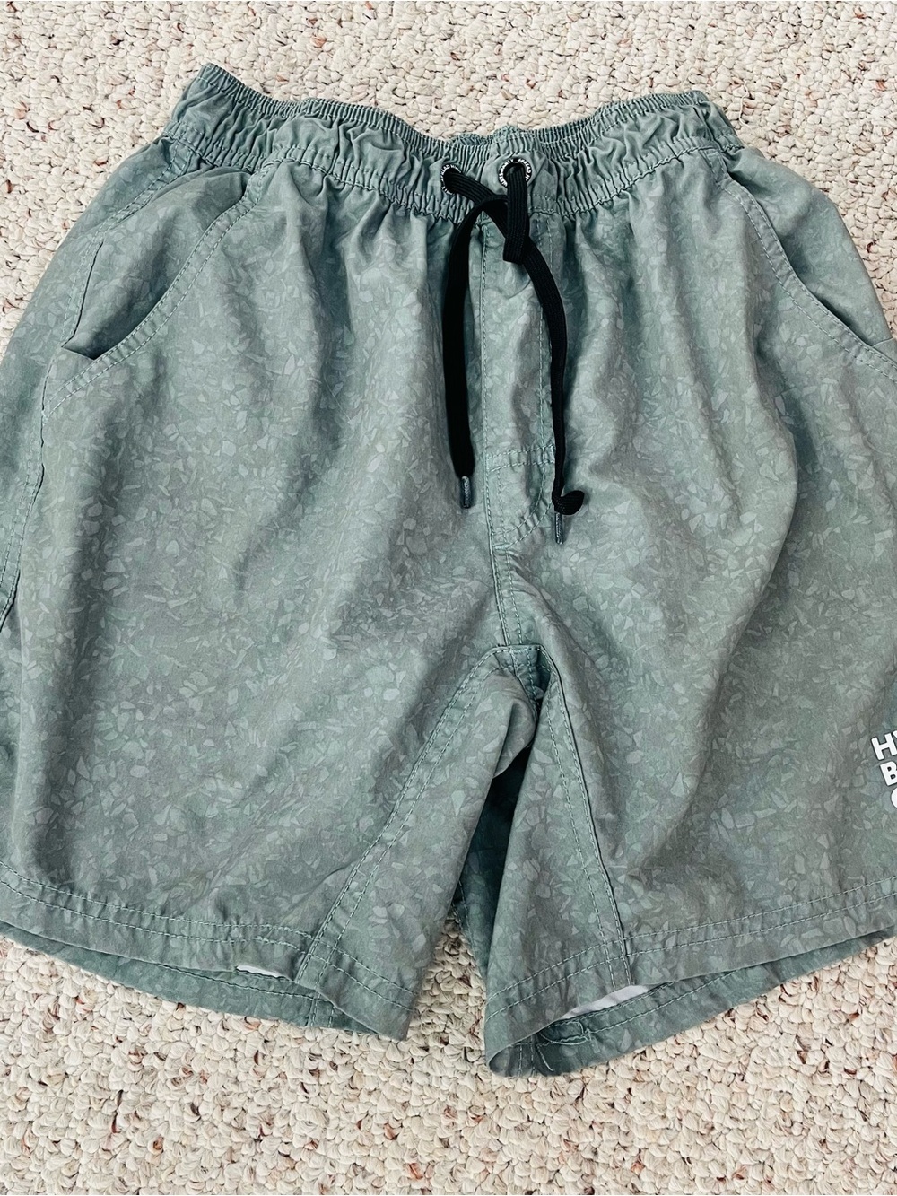 HVIII Brand Goods Olive Green Activewear Trunks XS